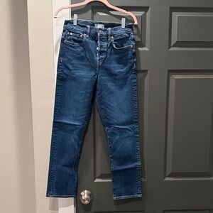Straight cropped jeans